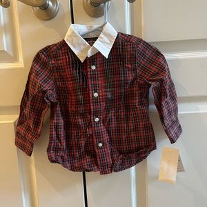 Unisex button down shirt NWT